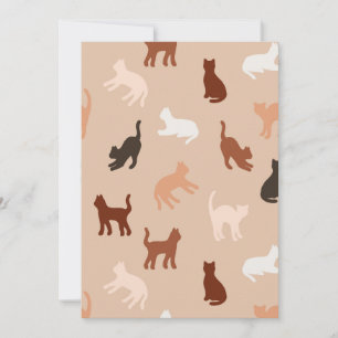 Invitación Silhouette de gato