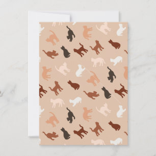 Invitación Silhouette de gato