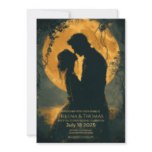 Silhouette de una pareja romántica