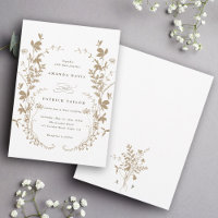 Silhouette Wreath Boda Tan & White