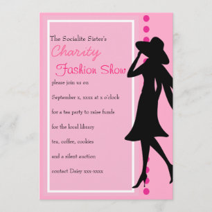 Invitación Silhouettes de moda
