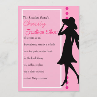 Invitación Silhouettes de moda