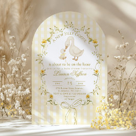 Invitación Silly Goose Gender neutral Whimsical Baby Shower