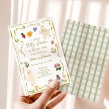 Silly Goose Gingham Cottagecore Baby Shower