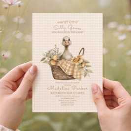 Invitación Silly Goose Lemon Baby Shower