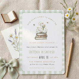 Invitación Silly Goose New Chapter Spring Baby Shower 