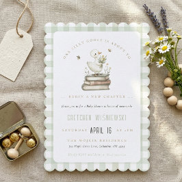 Invitación Silly Goose New Chapter Spring Baby Shower 