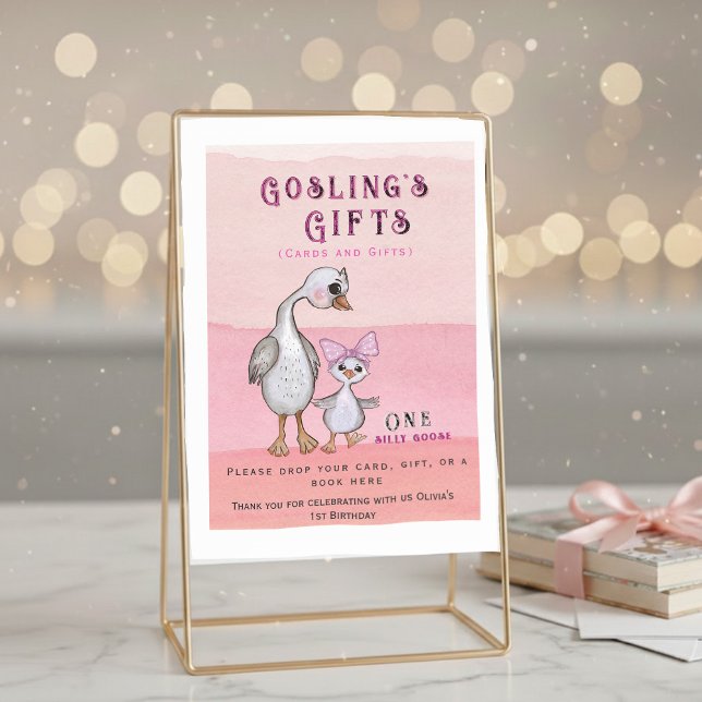 Invitación Silly Goose & Pink Bow I Cards and Gifts (Silly Goose & Pink Bow I Cards and Gifts)