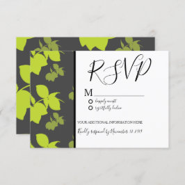 Invitación Silo Lemon Lime Seamless Gray Pattern Boda