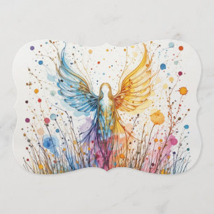 Invitación Silueta angelical