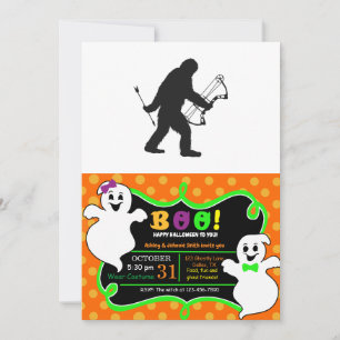 Invitación silueta de arquero Bigfoot