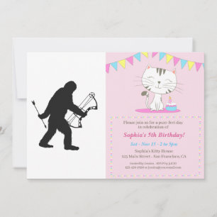 Invitación silueta de arquero Bigfoot
