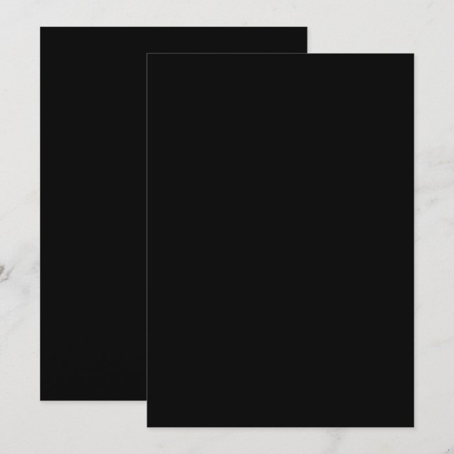 Invitación Silueta de gato negro minimalista (Anverso / Reverso)
