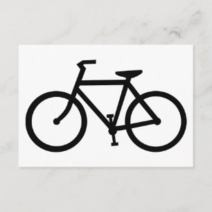 Invitación silueta de la bicicleta