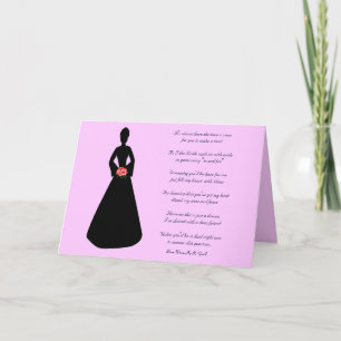 Invitación Silueta De Novias Serás Mi Novia Rosa