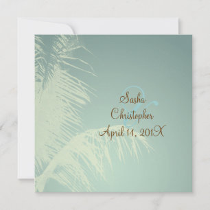 Invitación Silueta de palmera