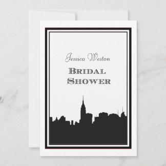 Invitación Silueta del horizonte de NYC #2 para despedida de