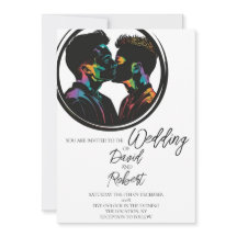 Silueta elegante de Boda de pareja gay