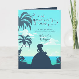 Invitación Silueta tropical Charro Quinceanera Foto