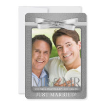 Silver Damask Mr. y Mr. Gay Wedding Reception