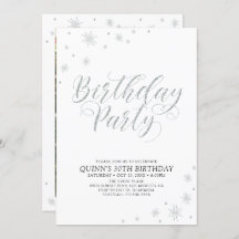 Silver Moda moderna fiesta de cumpleaños para adul