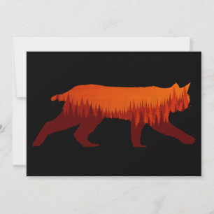 Invitación Silvicultura de árboles forestales Bobcat Lynx