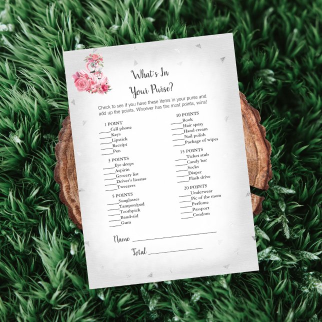 Invitación Silvr Flamingo Ballerina ¿Qué hay en tu juego de b (Subido por el creador)