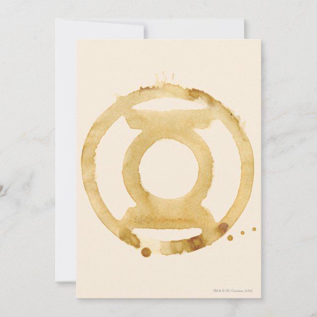 Invitación Símbolo de linterna de café (Anverso)