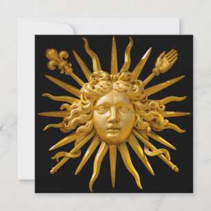 Invitación Símbolo de Luis XIV el Rey Sol