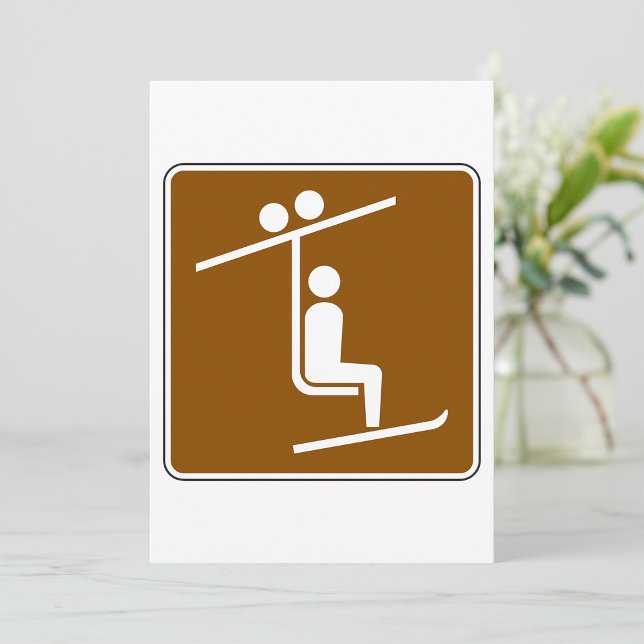 Invitación Símbolo de remontes rústicos icono de deportes de  (Subido por el creador)