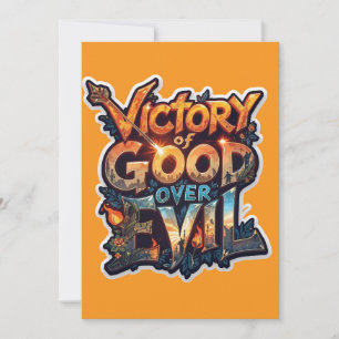 Invitación Símbolo de triunfo de Dussehra 2025 - Pegatina de 