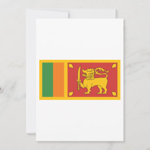Invitación Símbolo del león de la bandera nacional de Sri Lan