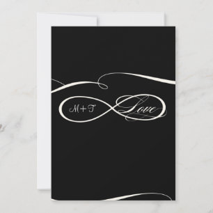Invitación Símbolo infinito Rótulo Bodas de amor infinitos De