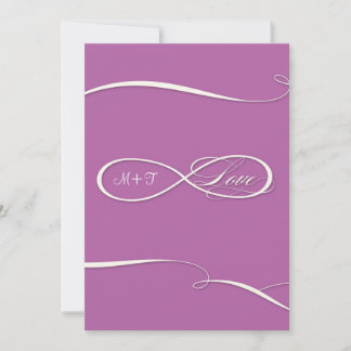 Invitación Símbolo infinito Rótulo Bodas de amor infinitos De