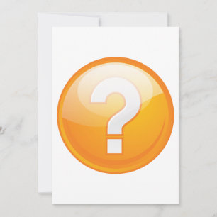 Invitación Símbolo moderno en negrita signo de interrogación 