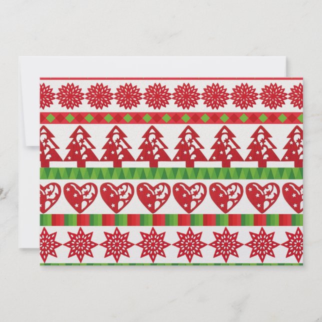 Invitación Símbolos de Navidad (Anverso)