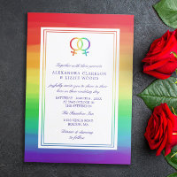 Símbolos de Venus interbloqueados | Boda lesbiana