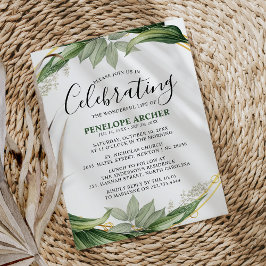 Invitación Simpatía Elegante Monumento al Foliage Botánico