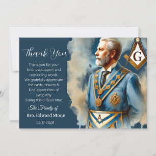 Invitación Simpatía Funeral Masonería Gracias