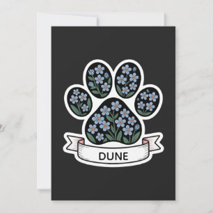 Invitación Simpatía por el recuerdo del perro Keepsake Mascot