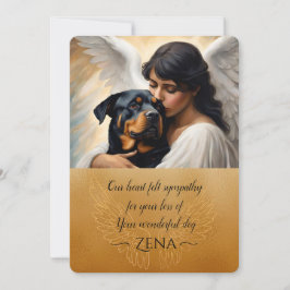 Invitación Simpatía por la pérdida del arte Ángel Rottweiler