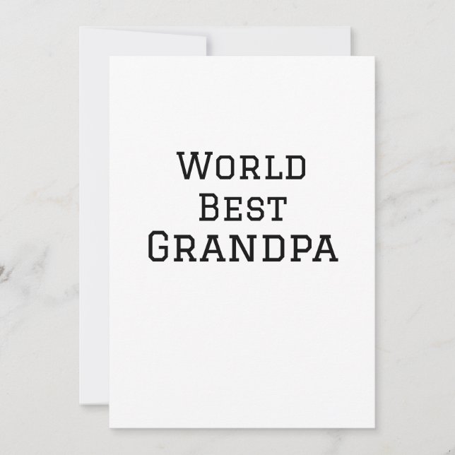 Invitación simpl texto deportes texto abuelo mejor del mundo  (Anverso)