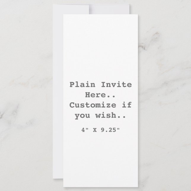 Invitación simple.. (Anverso)