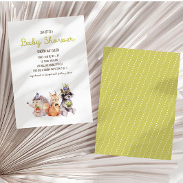 Invitación simple a Baby Shower Rústica de Woodlan