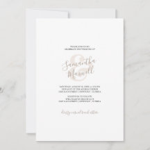 Invitación simple a la boda Beige de mariscos