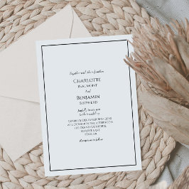 Invitación simple a la boda Minimalista