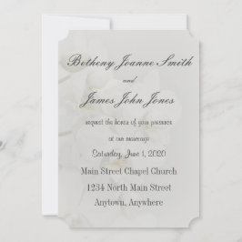 Invitación simple a la boda orquídea