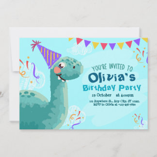 Invitación simple a la fiesta de cumpleaños de los