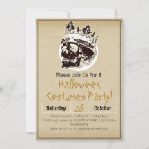 Simple Adulto Vintage Halloween Party Cráneo gótic