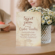 simple beige dulce dieciséis cumpleaños